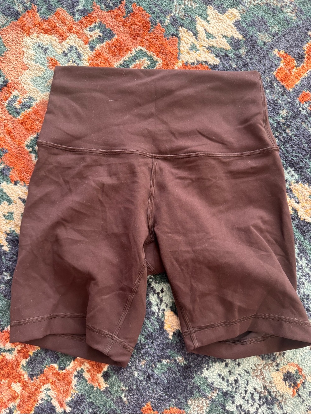 lululemon athletica High-Rise Bike Shorts in Chocolate Brown